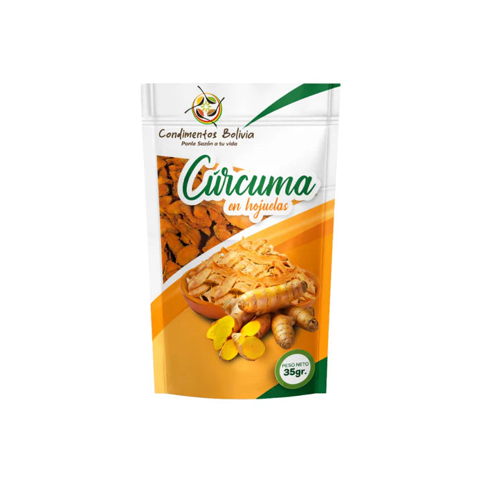 Cúrcuma En Hojuelas Condimentos Bolivia X 35G