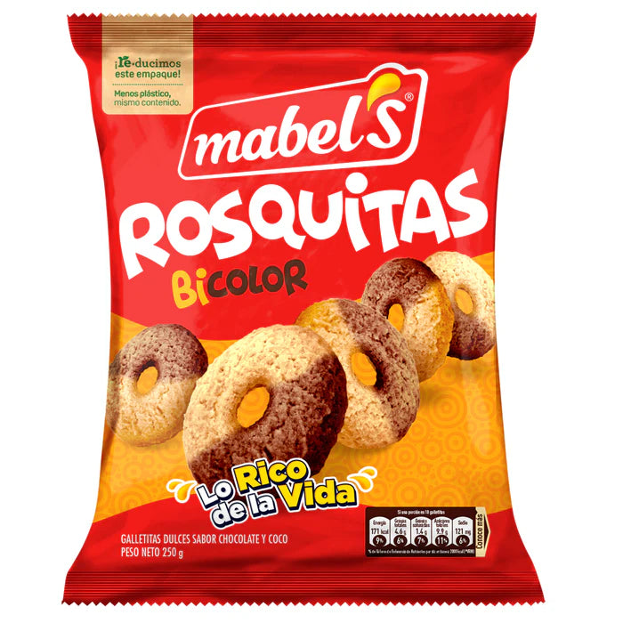 Galletas Mabel Rosquitas Bicolor 250g