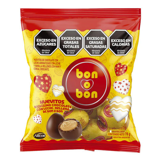 Chocolate Arcor Bon O Bon Huevo Pascua X 78G