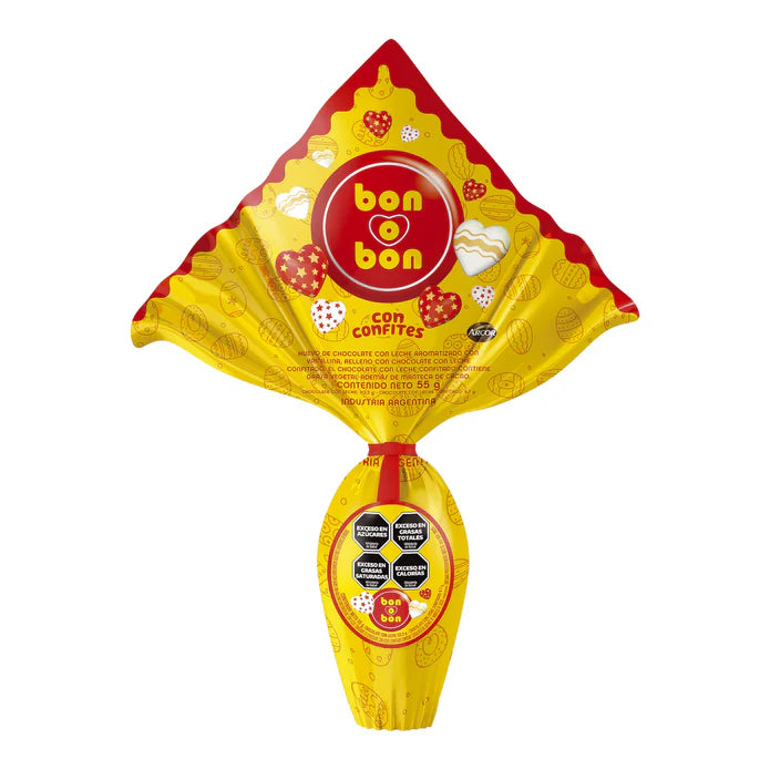 Chocolate Con Leche Arcor Bon O Bon Huevo X 55G
