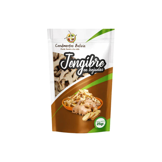 Jengibre En Hojuelas Condimentos Bolivia X 25G